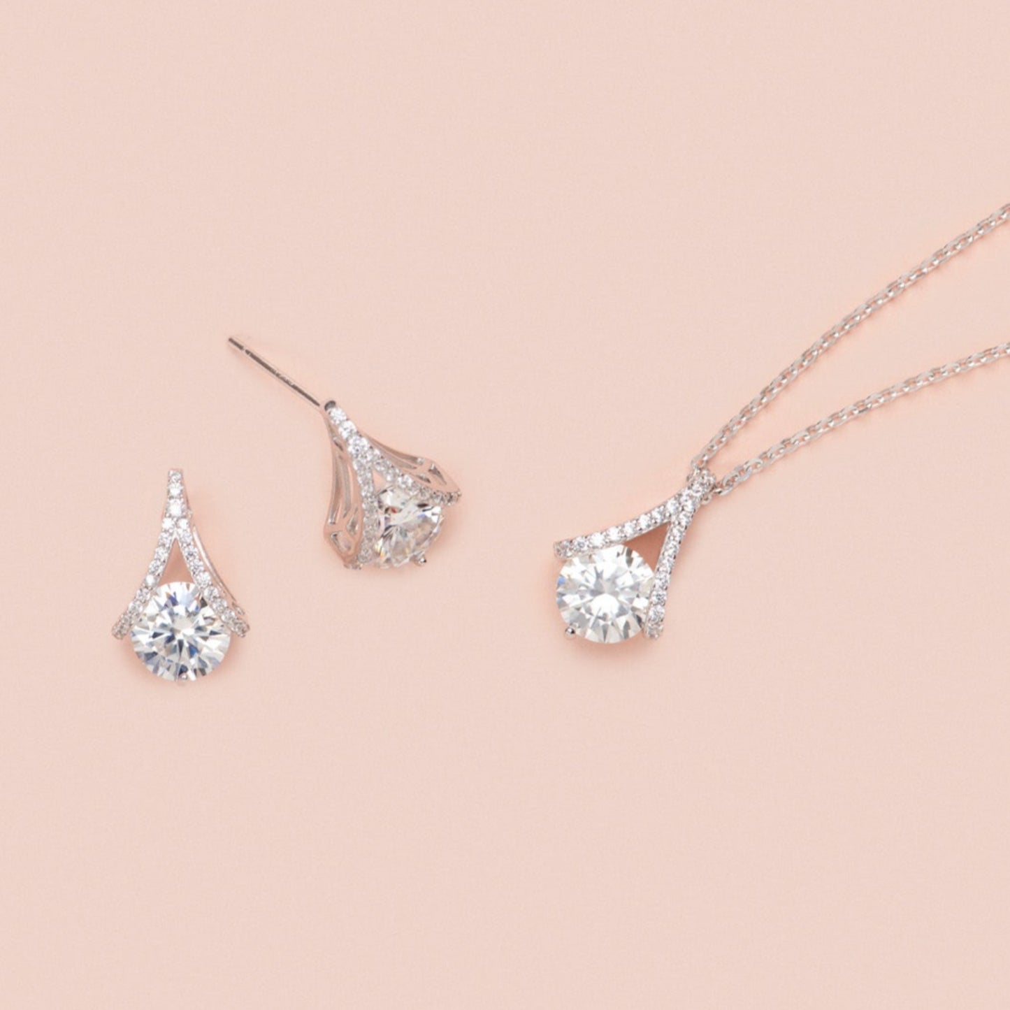 Lab Grown 1ct Diamond Teardrop Earrings