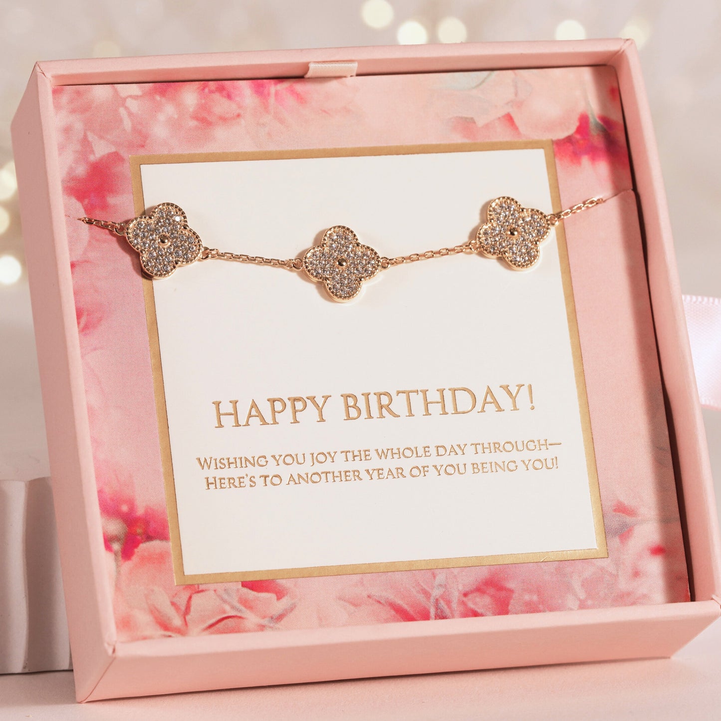Clover Bracelet Birthday Gift