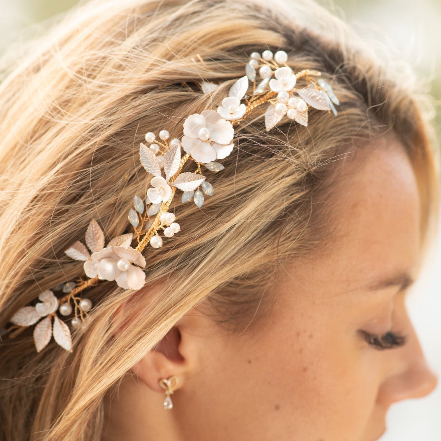 Something Blue Floral Hair Accessory