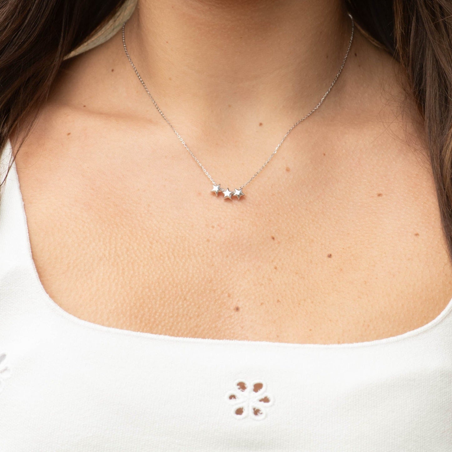 Mother of Triplets Star Necklace