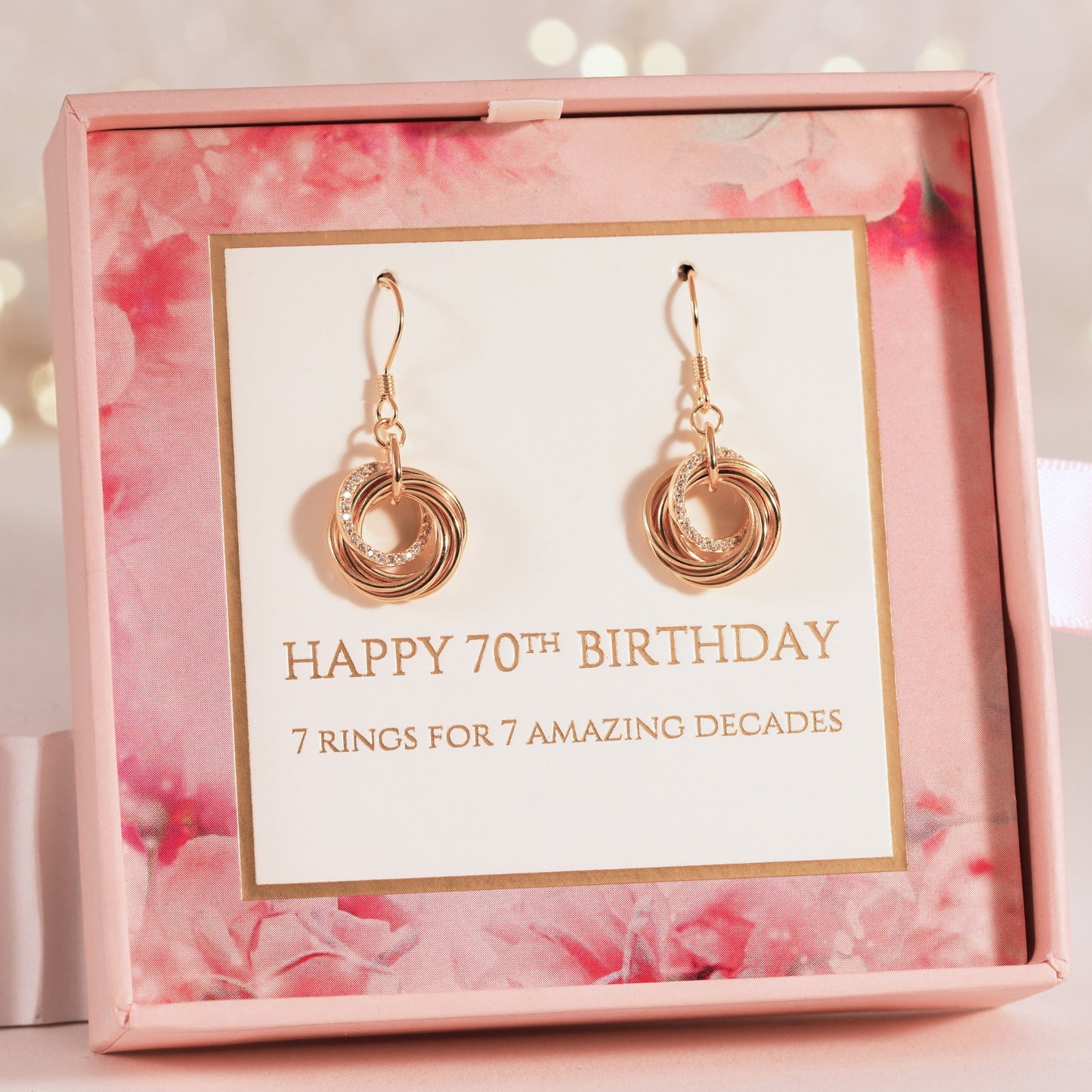 70th Birthday Earrings