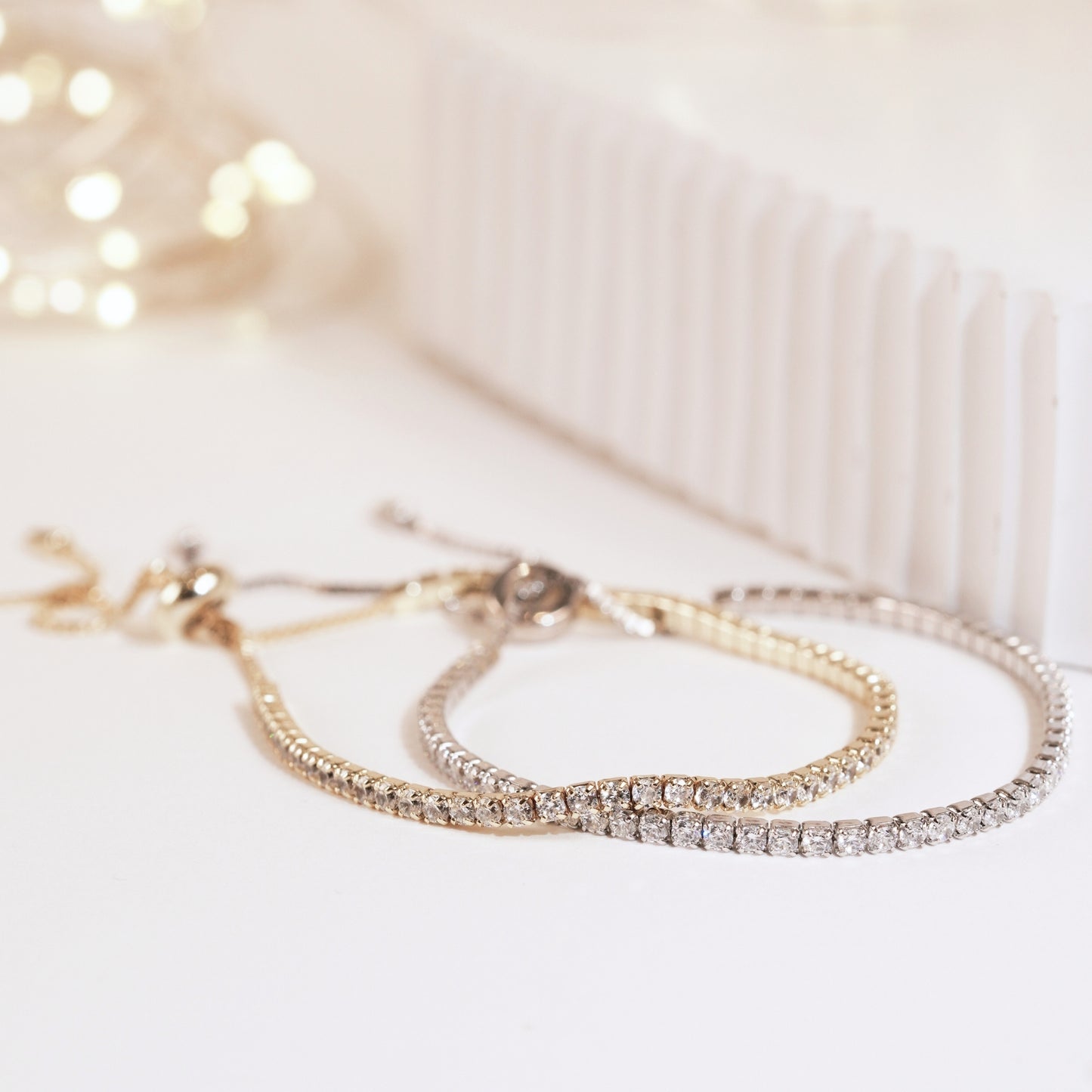 Adjustable 925 Sterling Silver Tennis Bracelet