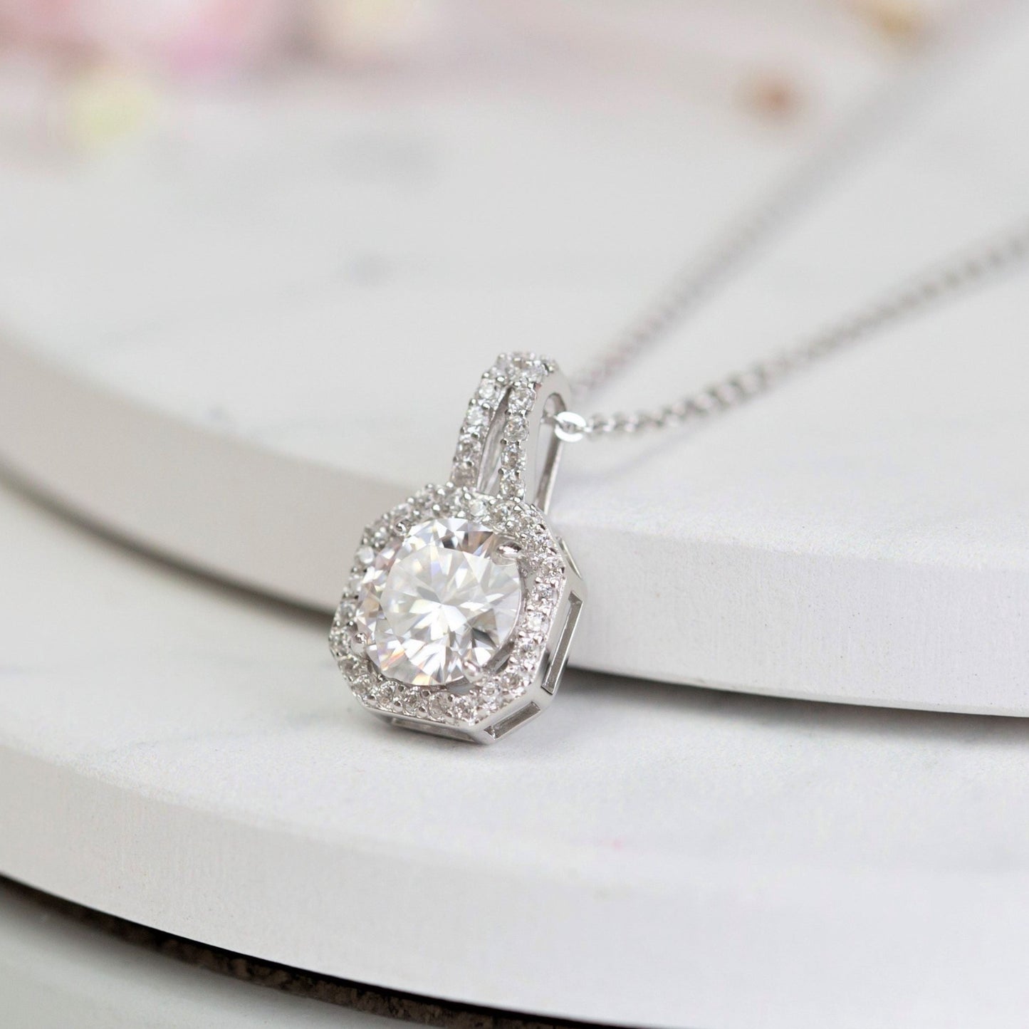 1 carat Lab Grown Diamond Necklace