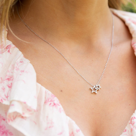 Star Necklace l Gold & Silver
