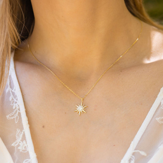 Starburst Necklace l Gold & Silver