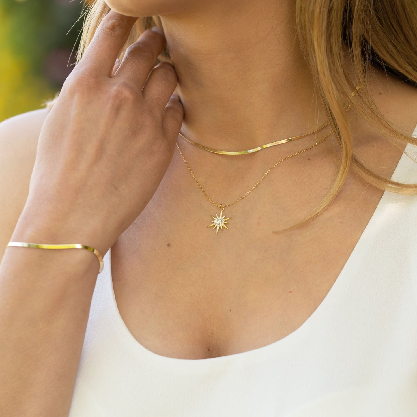 Starburst Necklace l Gold & Silver