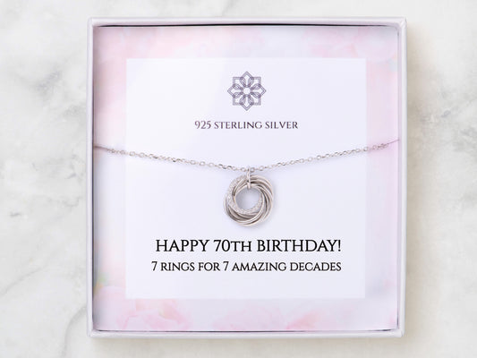 Thoughtful 70th Birthday Gift For Her : Timeless 70th Birthday Jewellery