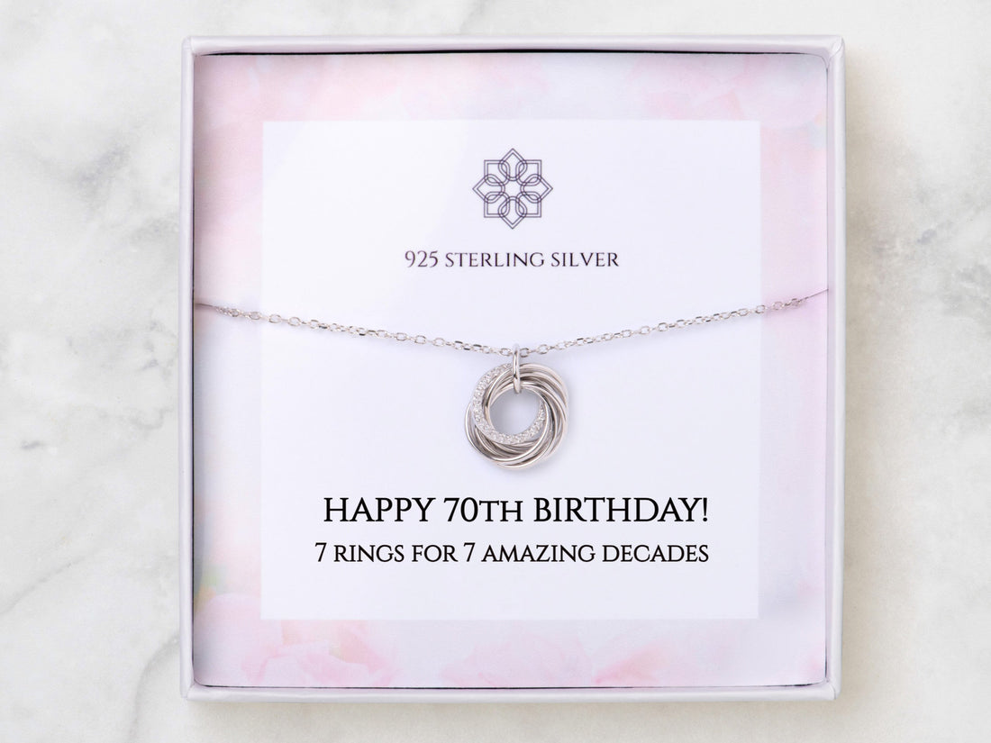 70th birthday jewellery for her