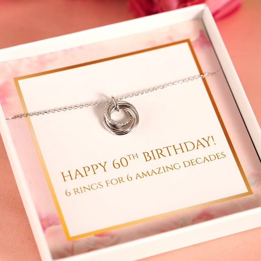 60th Birthday Ring Necklace