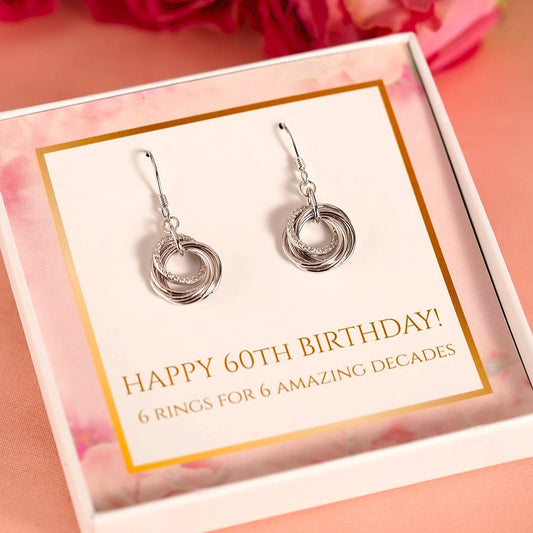 60th Birthday Earrings