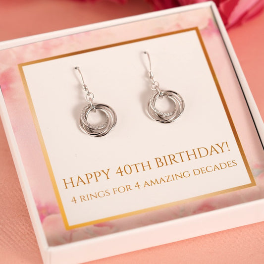 40th Birthday Earrings