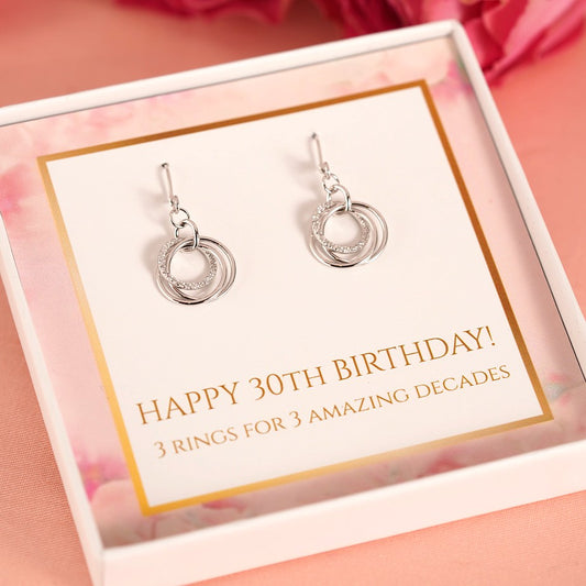 30th Birthday Earrings