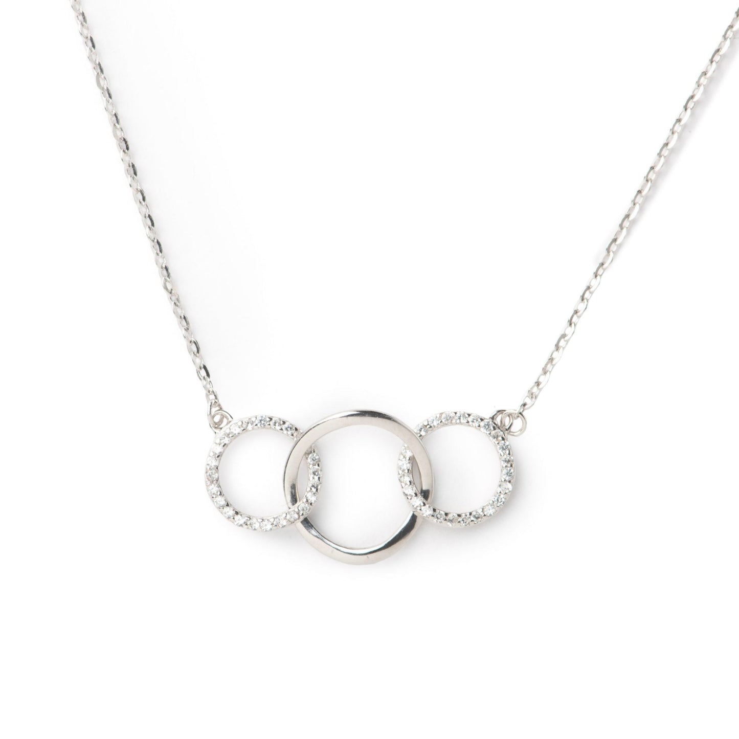 3 Rings for 3 Generations Ring Necklace
