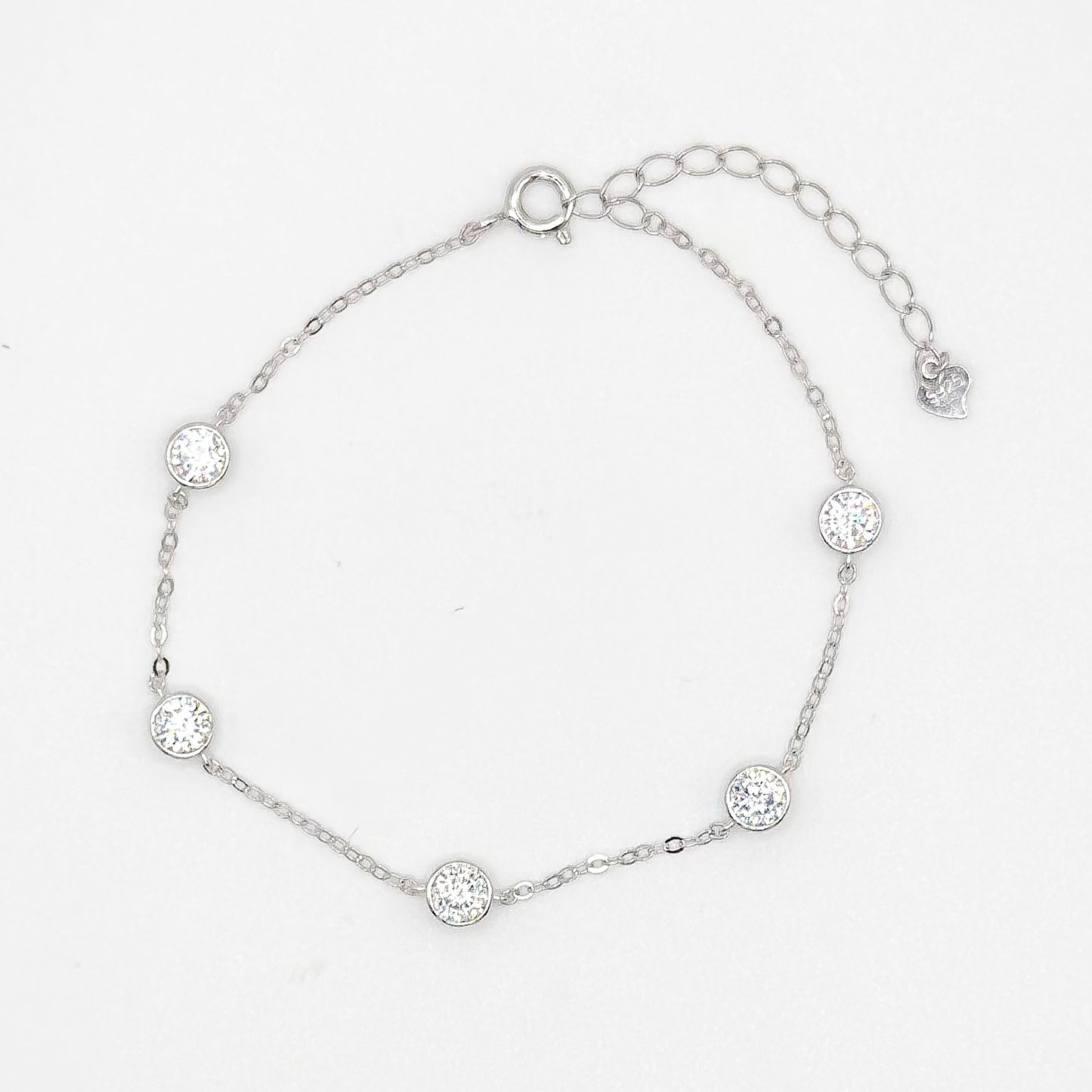 5 Moissanite Diamond Bracelet