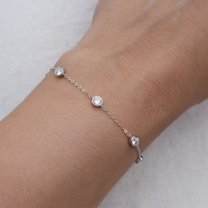 5 Moissanite Diamond Bracelet