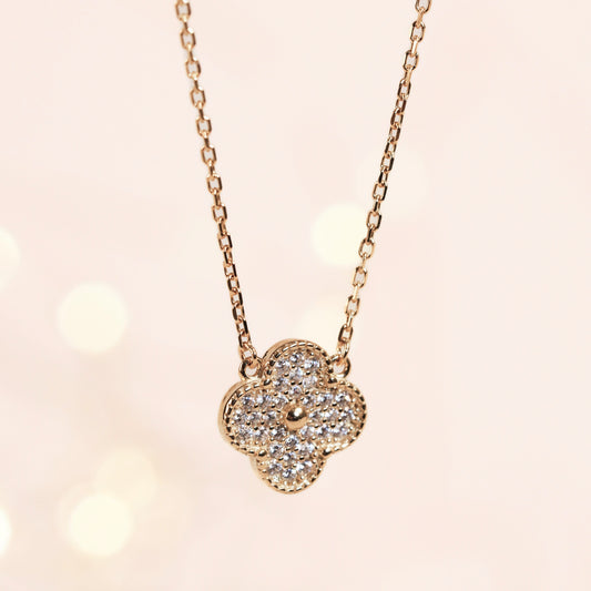 CZ Clover Necklace