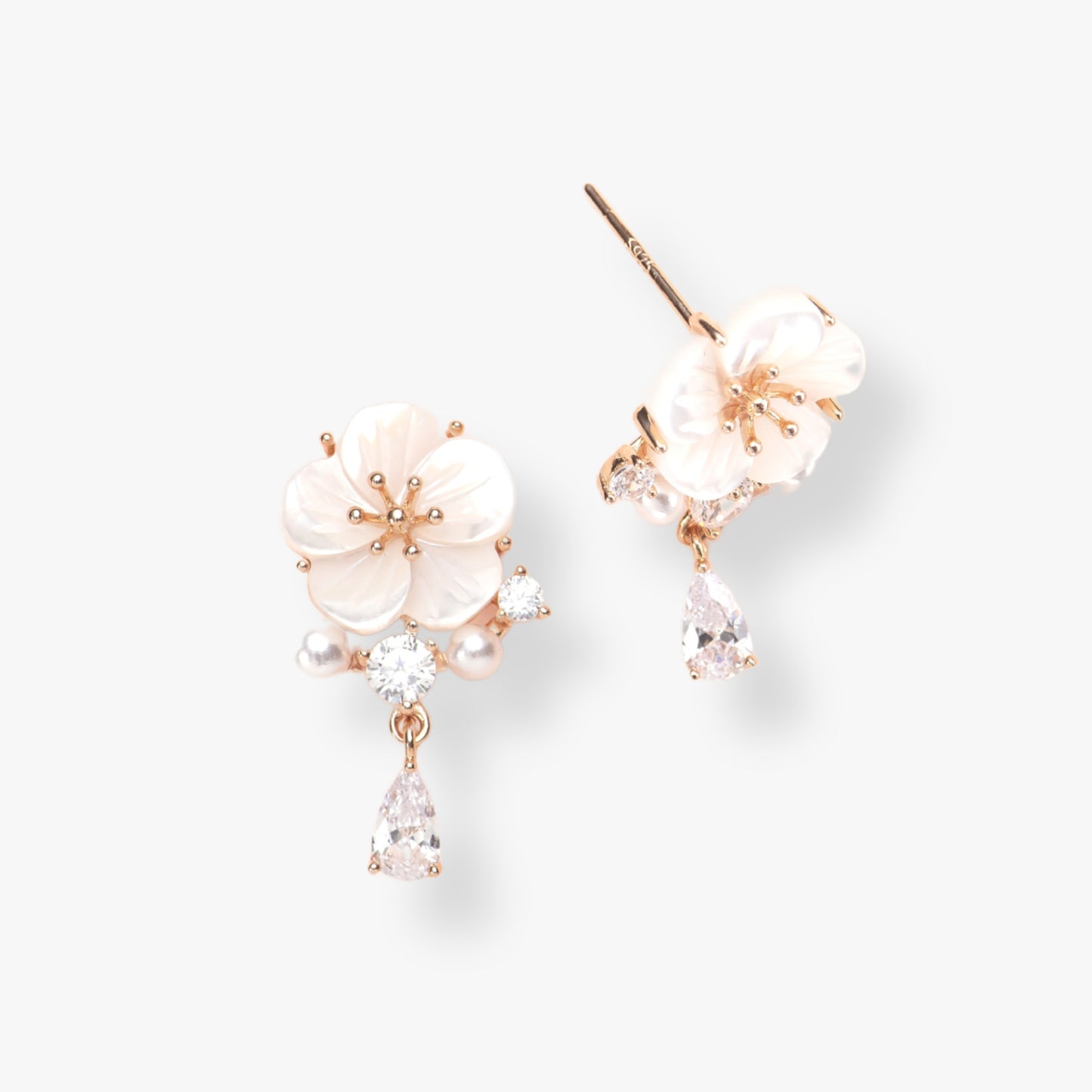 Enamel Flower Earrings