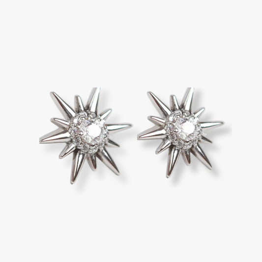 Crystal Starburst Stud Earrings