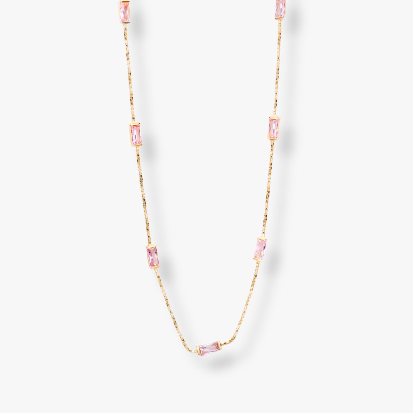 CZ Baguette Necklace
