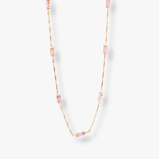 CZ Baguette Necklace