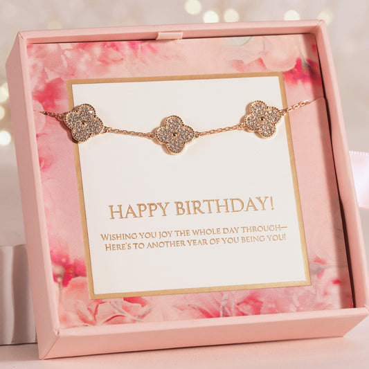 Clover Bracelet Birthday Gift