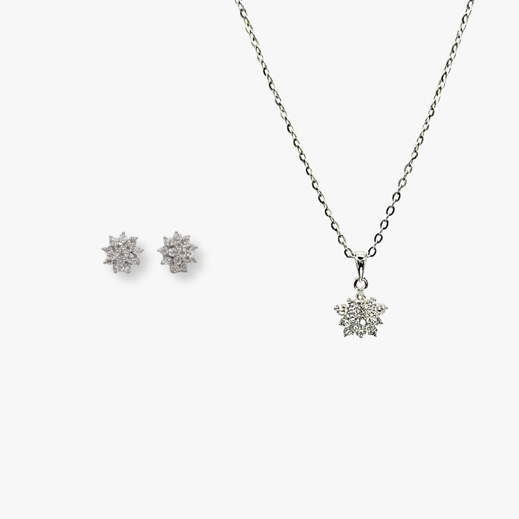 Dainty Necklace and Stud Set