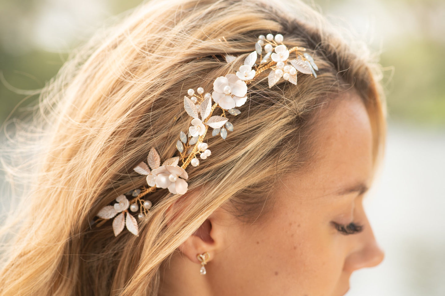 Something Blue Floral Hair Accessory