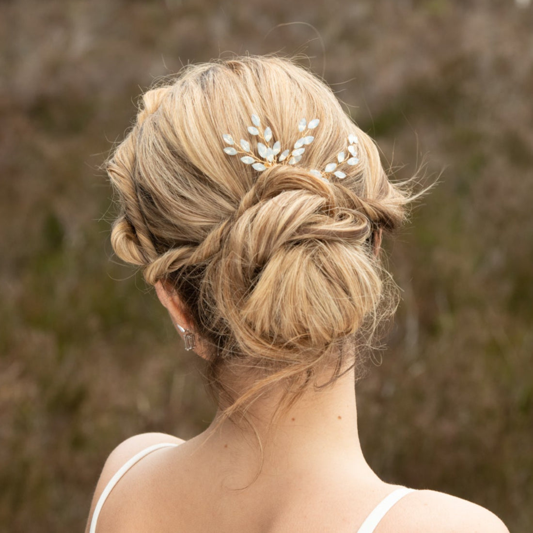 Something Blue Hair Comb for Bride