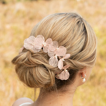 Pink Floral Hair Piece