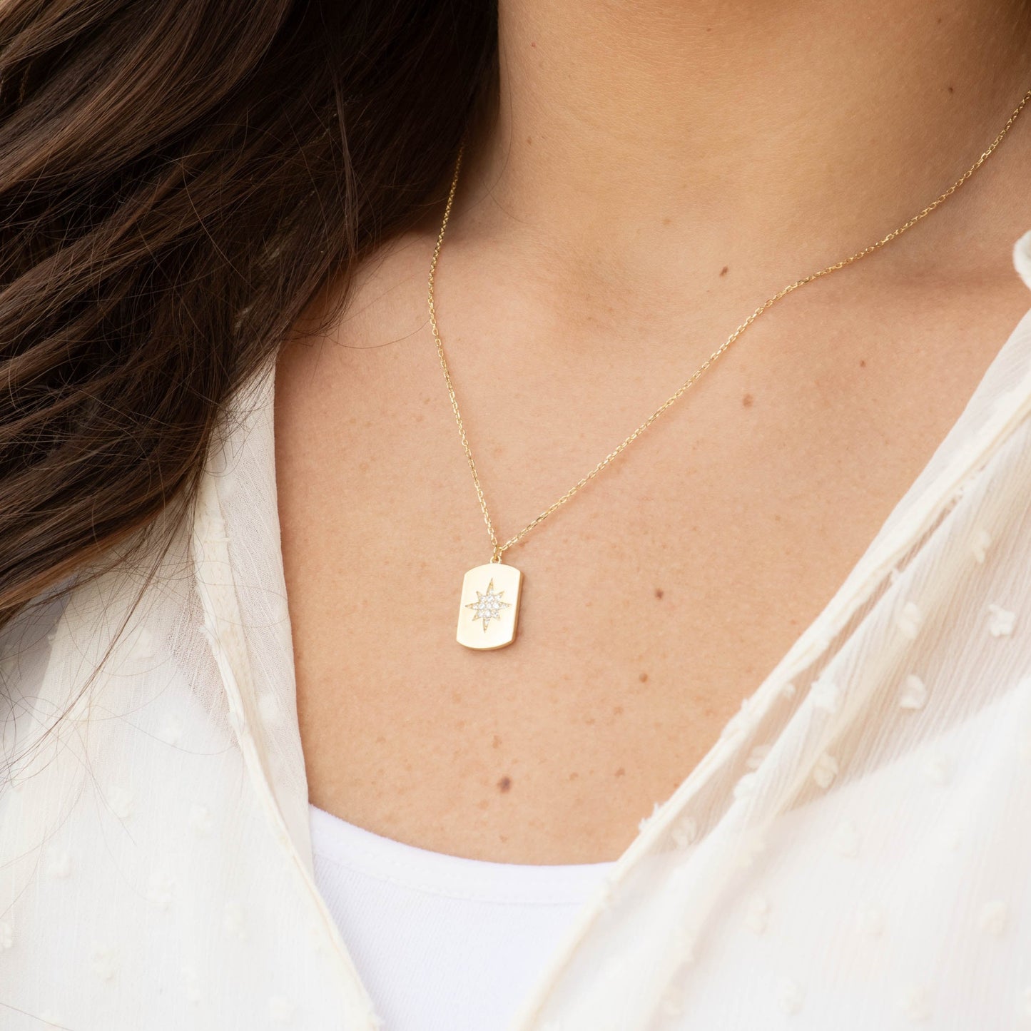 Starburst Disc Necklace