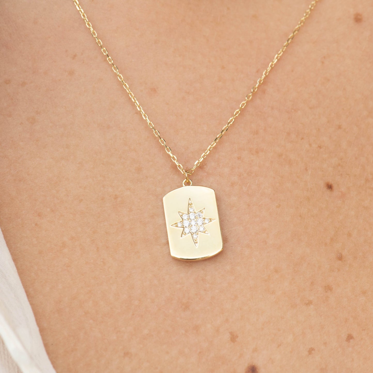 Starburst Disc Necklace