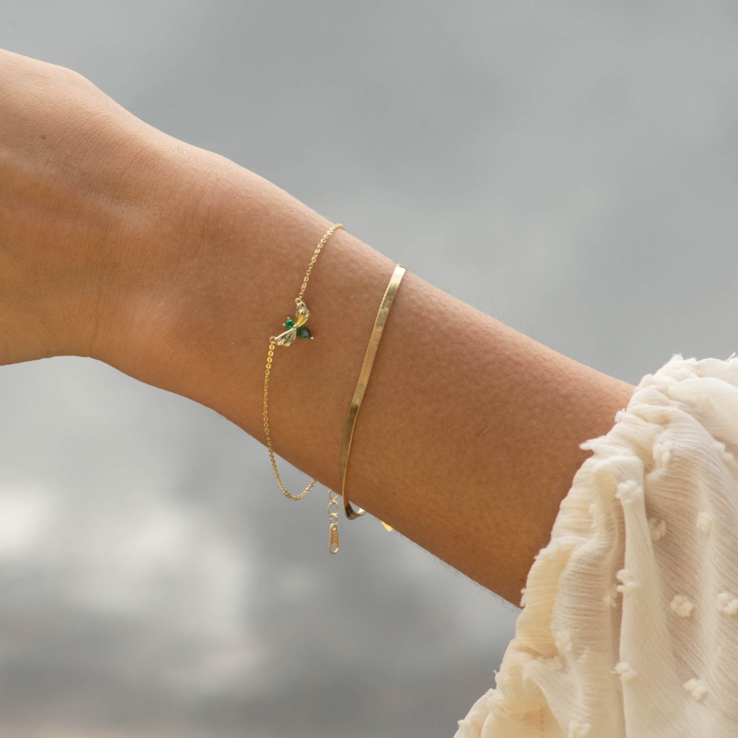 Emerald Firefly Bracelet