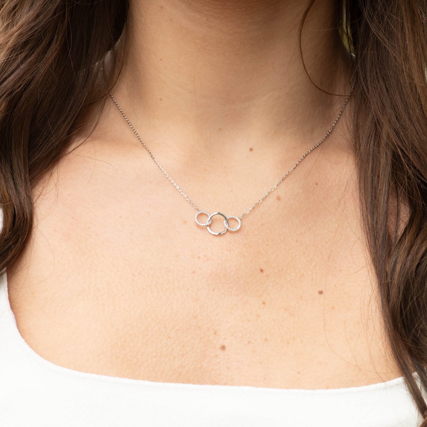 3 Rings for 3 Generations Ring Necklace