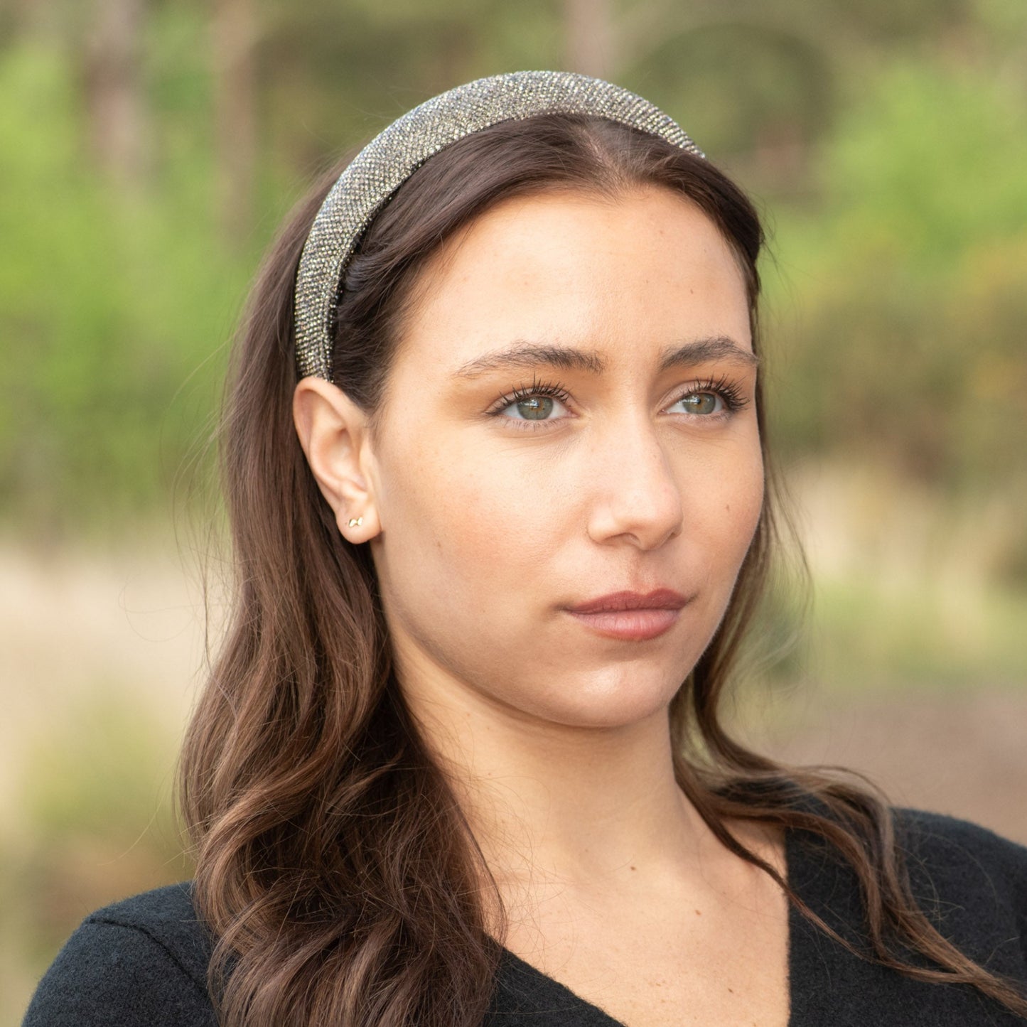 Ivy Sparkle Grey Headband