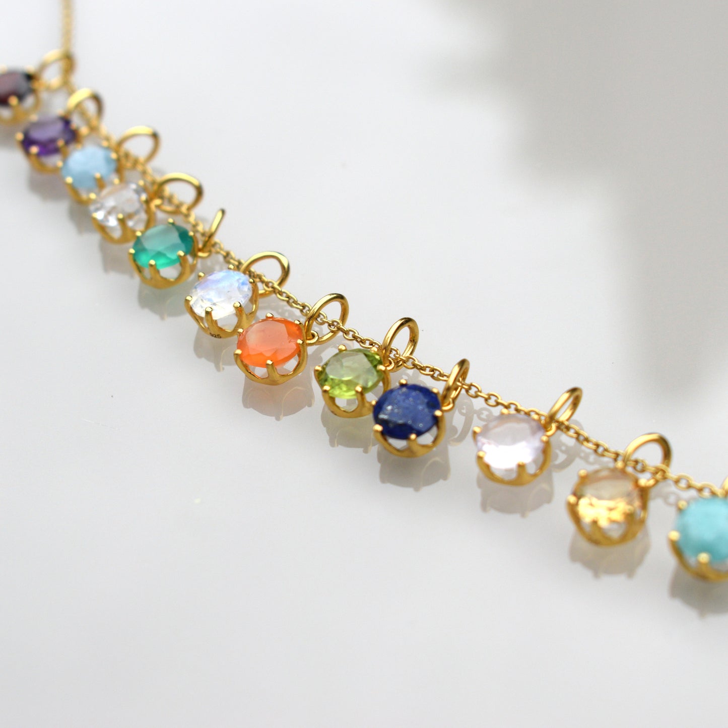 April Birthstone Necklace - White Topaz