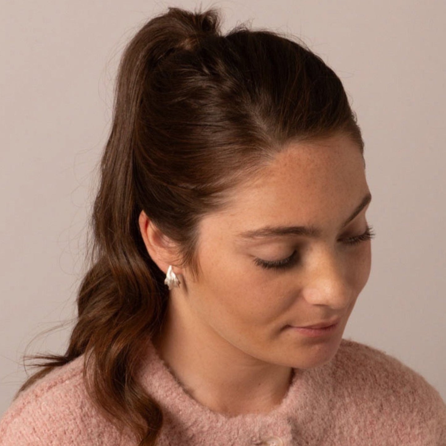 Textured Chunky Hoop Earrings