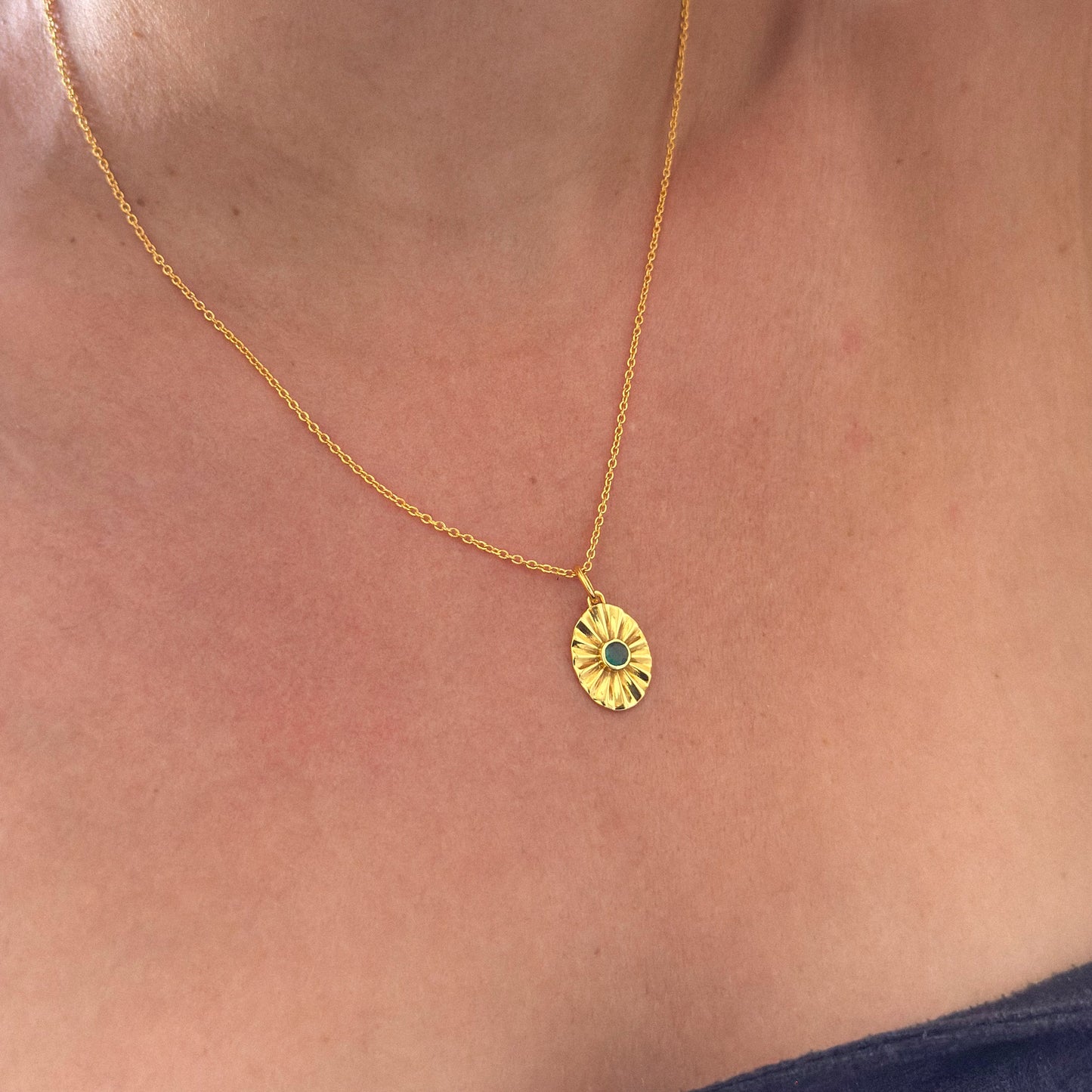 Sunray Necklace - Gold Vermeil