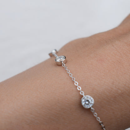 5 Moissanite Diamond Bracelet