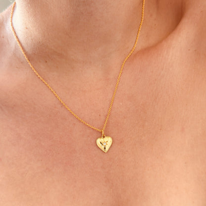 Heart Necklace - Gold Vermeil
