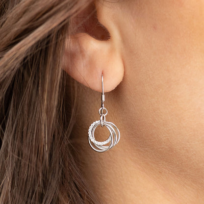 50th Birthday 5 rings for 5 decades Jewellery Gift Set