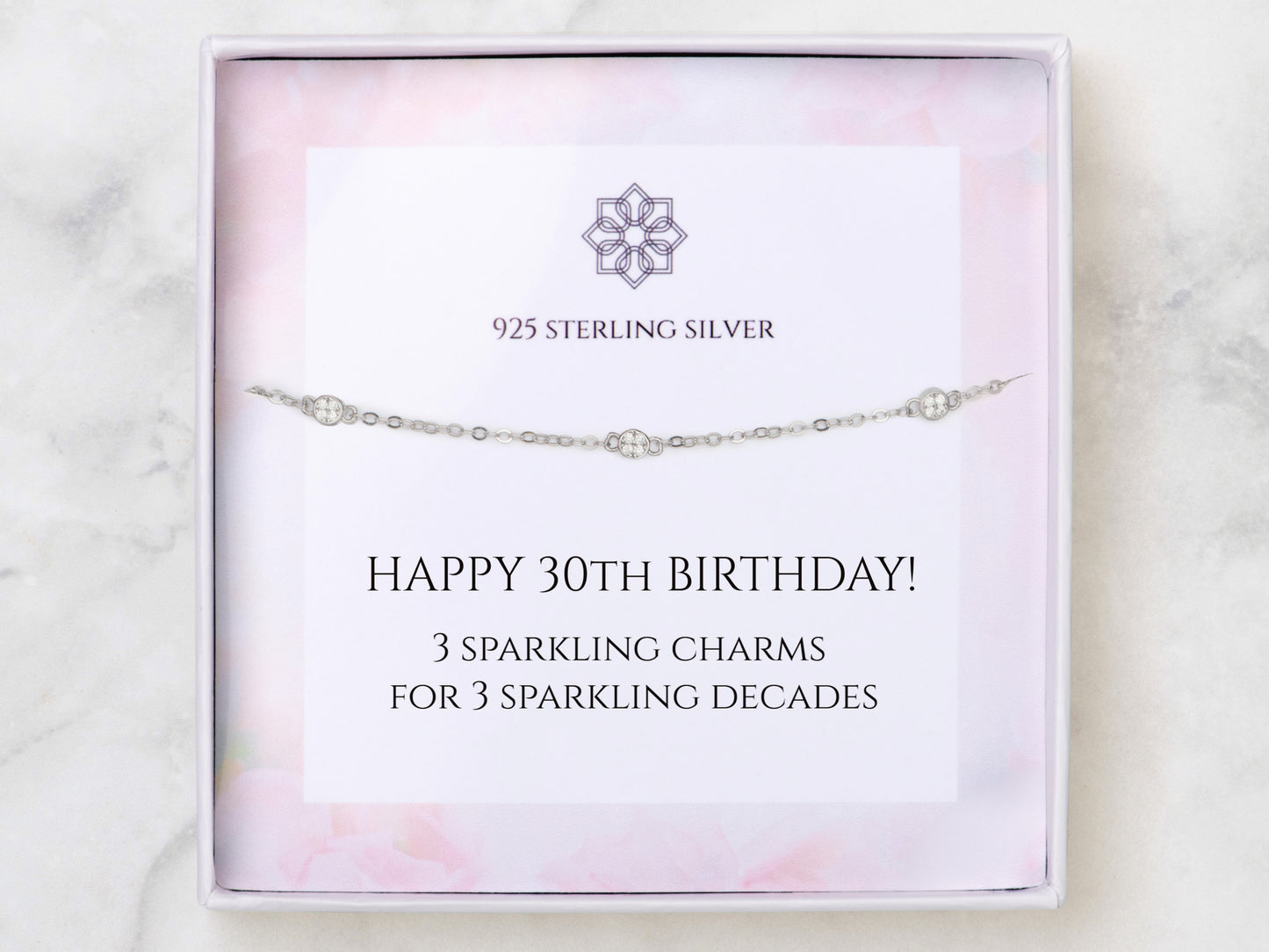 30th Birthday Bracelet