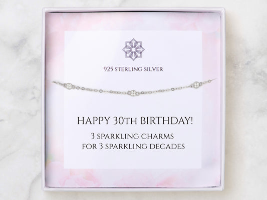 30th Birthday Bracelet