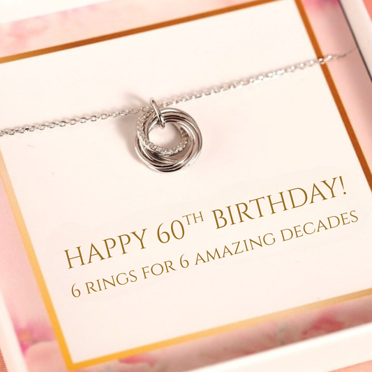 60th Birthday Ring Necklace