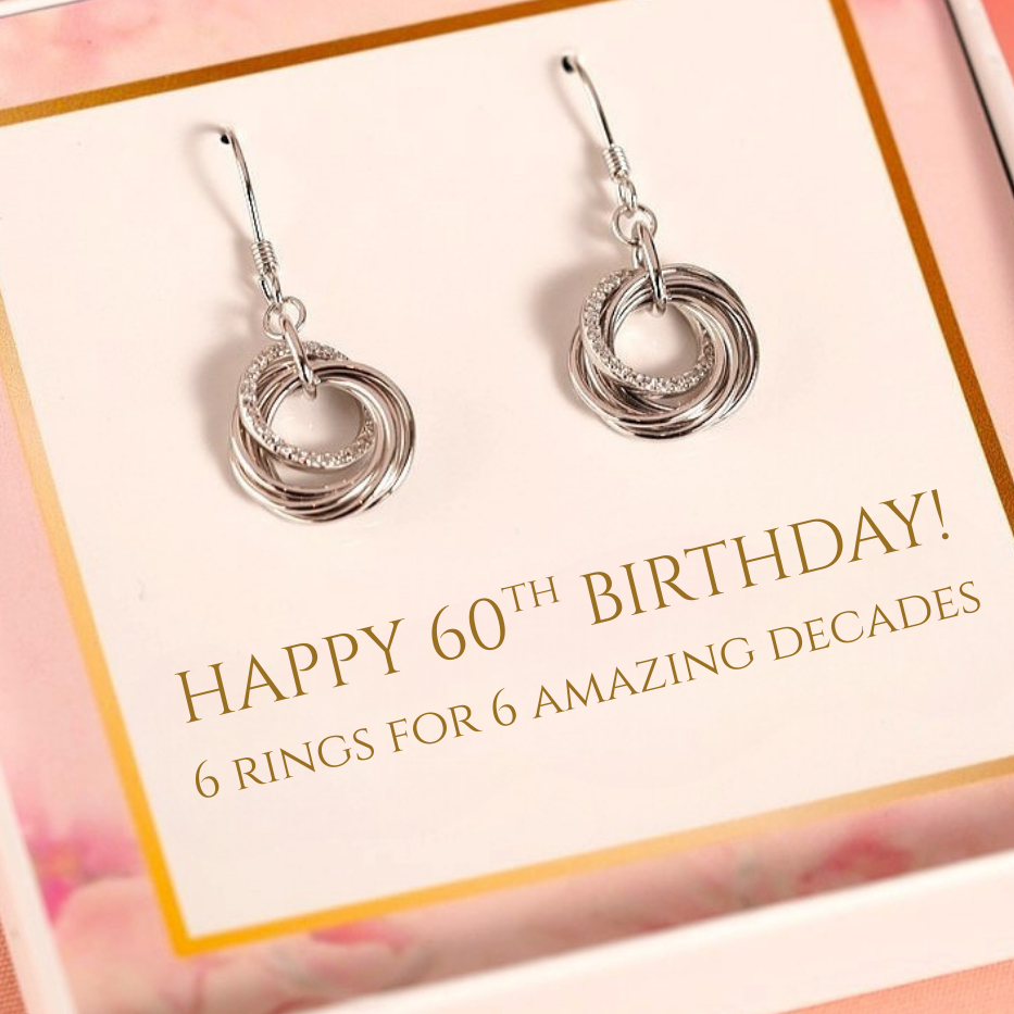 60th Birthday Earrings