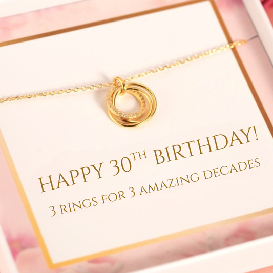 30th Birthday Ring Necklace