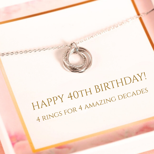 40th Birthday Ring Necklace