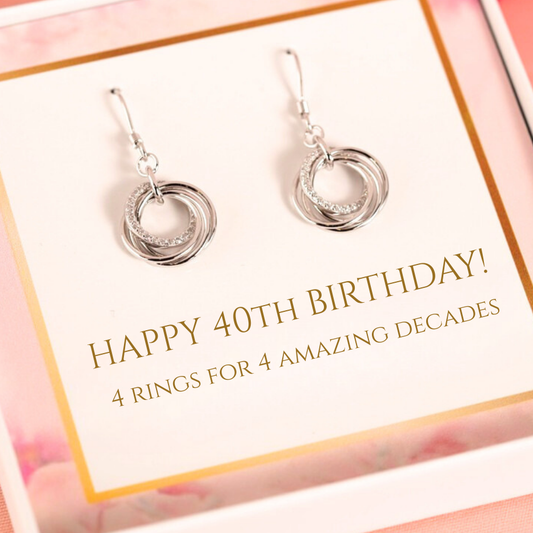 40th Birthday Earrings