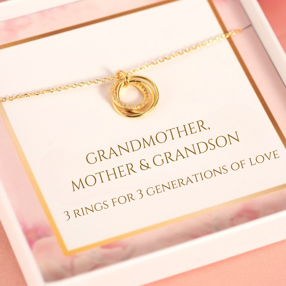 Grandmother Mother Son Necklace