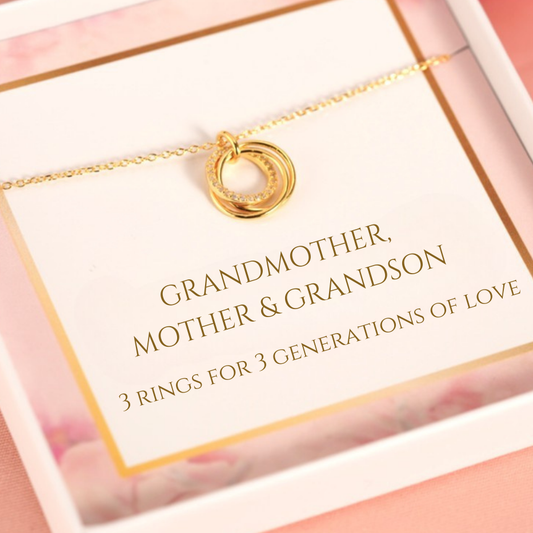 Grandmother Mother Son Necklace