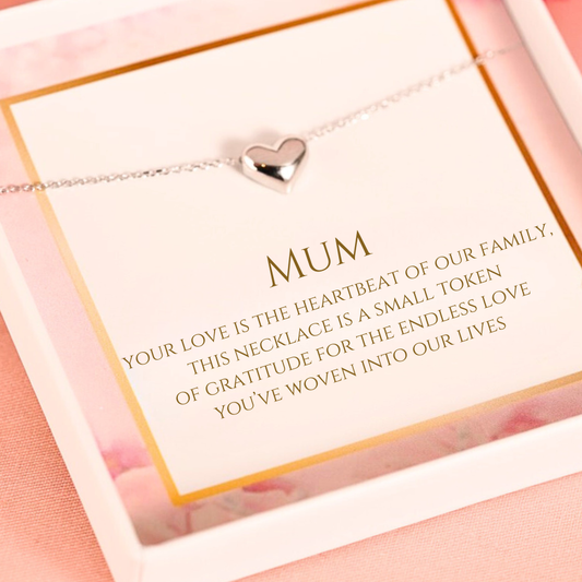 Heart Necklace for Mum